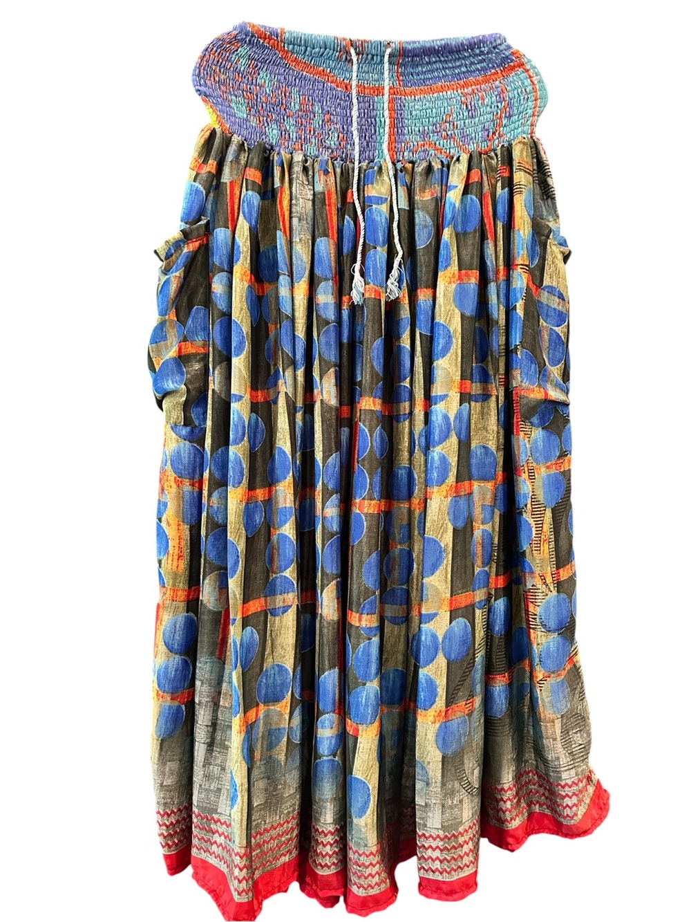 Kantha Bae Rasgulla Sari Free Bird Convertible Skirt New with Tags
